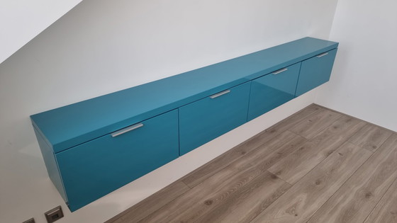 Image 1 of Cappellini hanging sideboard turquoise