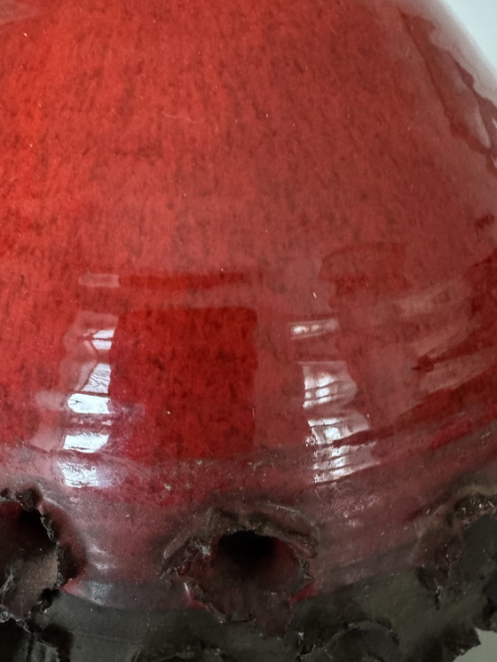 Image 1 of Danish ceramic pendant light, stoneware, vintage 70s