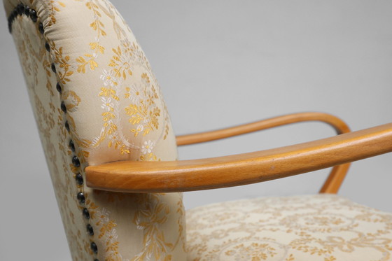 Image 1 of Art Deco armchair in beech wood, France, 1940S