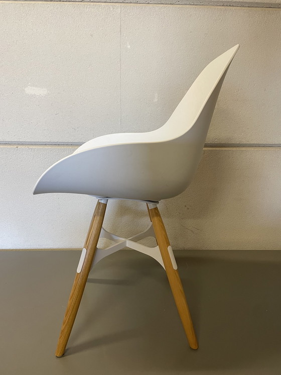 Image 1 of 2x chaise Kubikoff dimple blanc