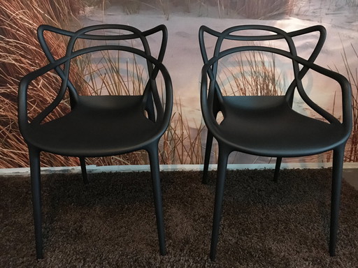 2x Kartell Masters Chair By Philippe Starck