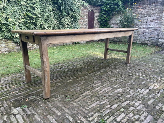 Image 1 of Farmers Table Dining Table Living Table French Antique