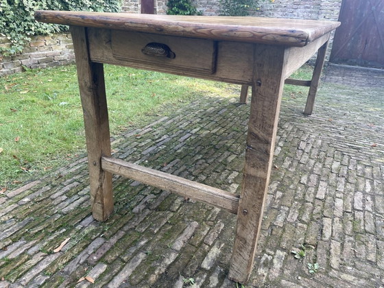 Image 1 of Farmers Table Dining Table Living Table French Antique