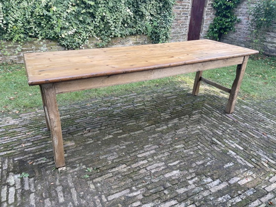 Image 1 of Farmers Table Dining Table Living Table French Antique