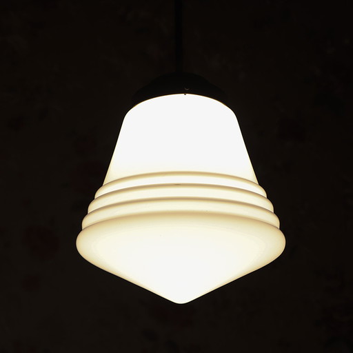 Art Deco Opaline Pendant Lamp