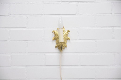 Bronze Gold Wall Lamp Leaf