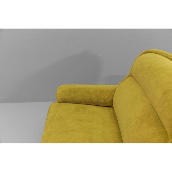 Image 1 of Vintage green living room set in Teddy fabric, Italy 1960