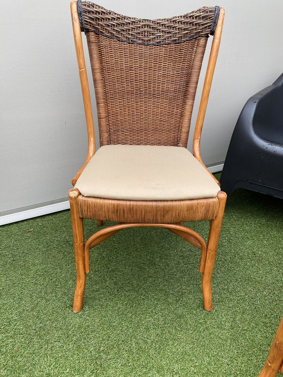 Image 1 of 4 Pieces Rattan Design Dining Chairs