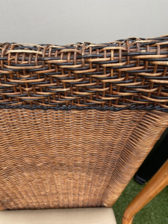 Image 1 of 4 Pieces Rattan Design Dining Chairs