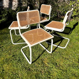 4x Chaise de salle à manger vintage