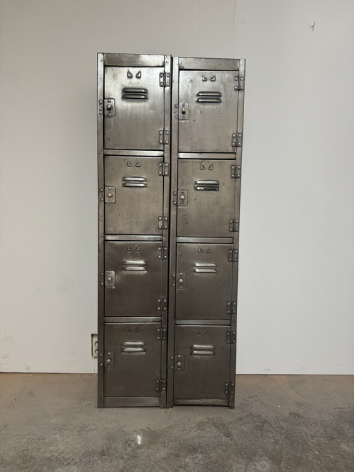 Vintage Industrial Locker Closet.  