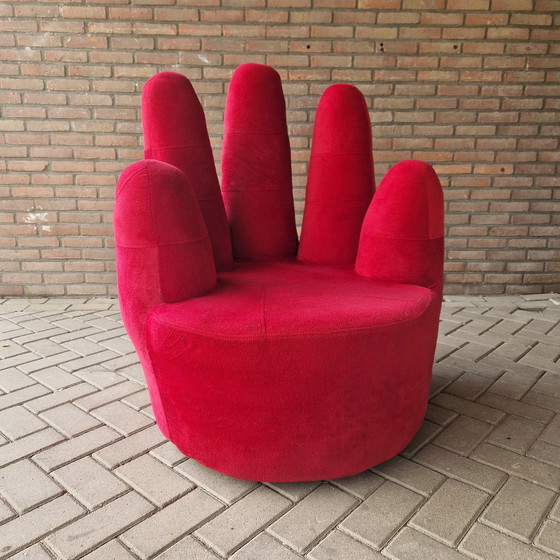 Velvet hand chair sale