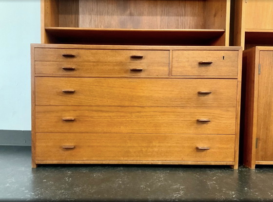 Image 1 of Hans J. Wegner RY-16 module shelf cabinet chest of drawers