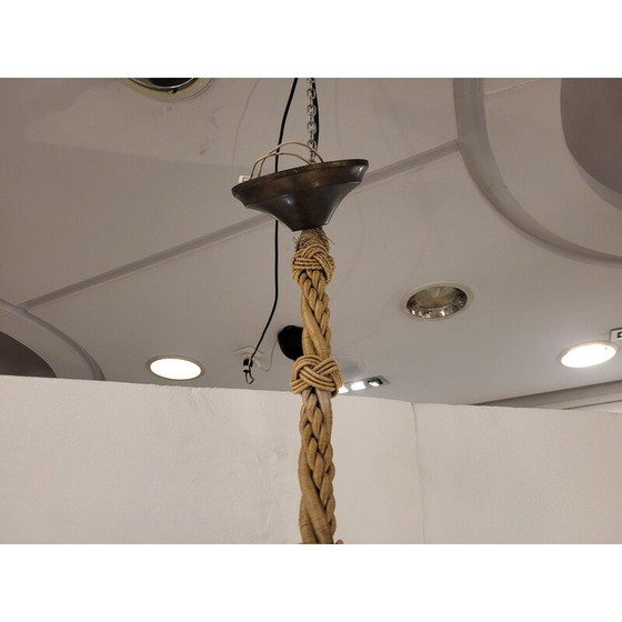 Image 1 of Lampadario vintage in cristallo sfaccettato e tagliato, Italia