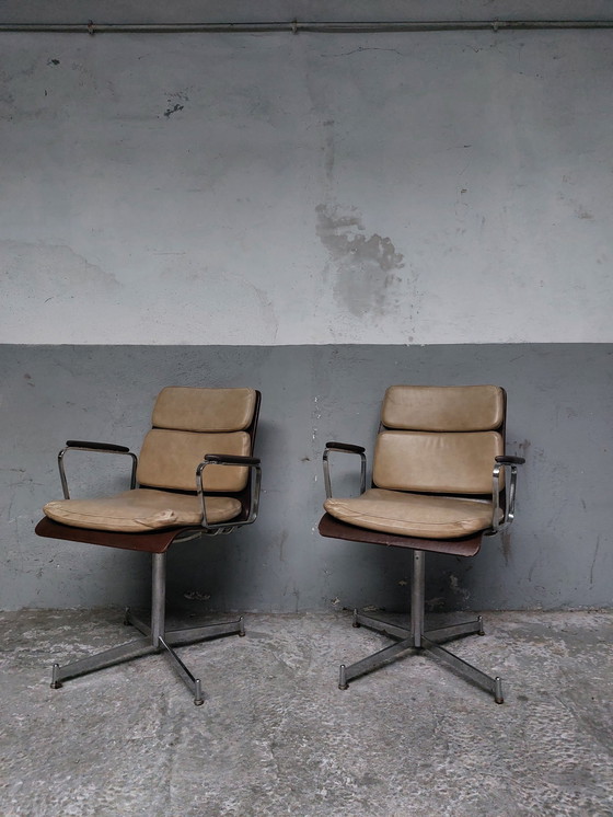 Image 1 of Mid-Century Leather Armchair 