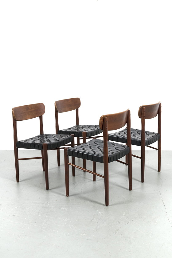 Image 1 of 4x vintage wooden chairs