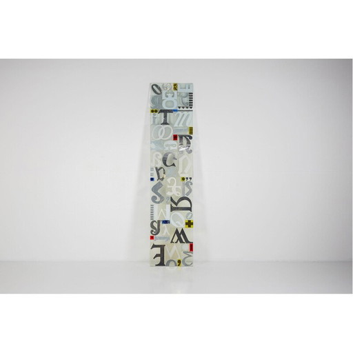 Vintage postmodern glass sculpture by Michel Martens, 1970s