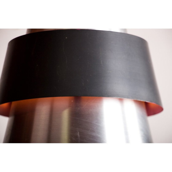 Image 1 of Vintage Zénith pendant lamp in aluminum and metal by Jo Hammerborg for Fog and Mørup, Denmark 1960