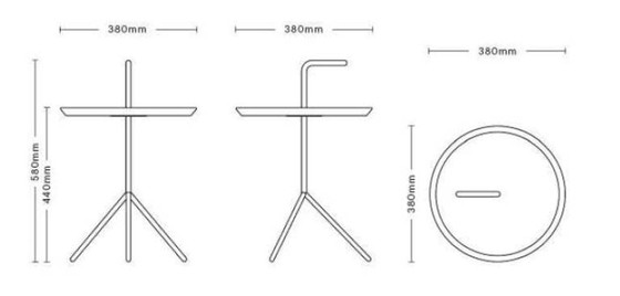 Image 1 of Table d'appoint Hay Dlm