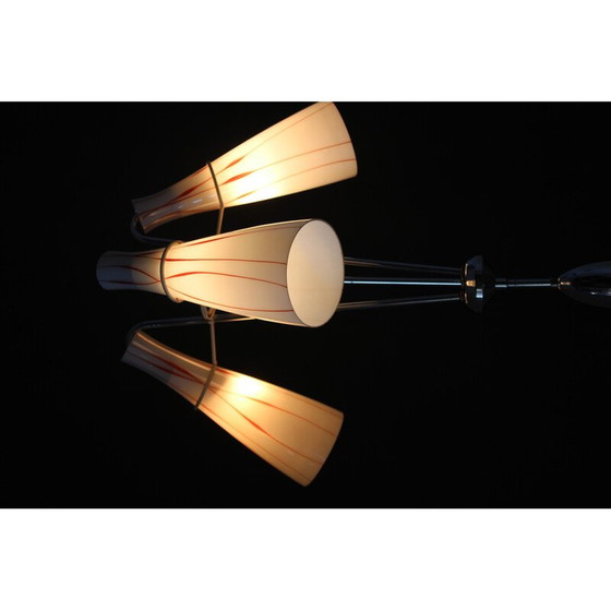 Image 1 of Vintage glass chandelier, Czechoslovakia 1970