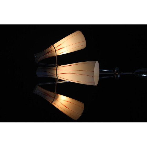 Image 1 of Vintage glass chandelier, Czechoslovakia 1970