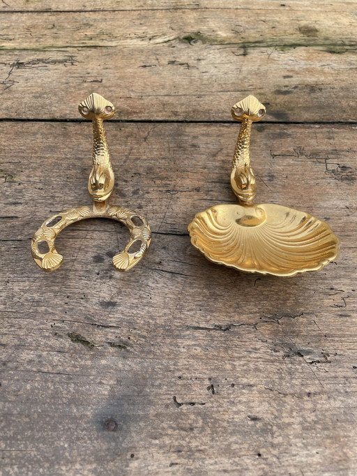 Art Deco Bathroom Accessories Gold Brass