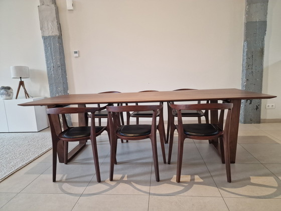 Image 1 of Dining Table, Walnut Wood