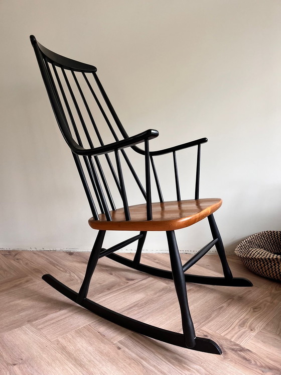 Image 1 of Nesto Wooden Rocking Chair By Lena Larsson