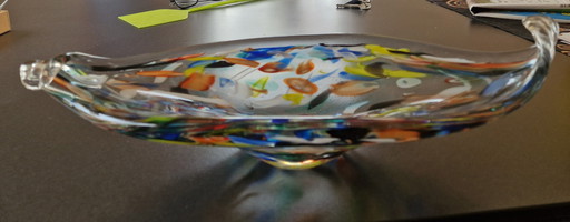 Murano Bowl Confetti Glass