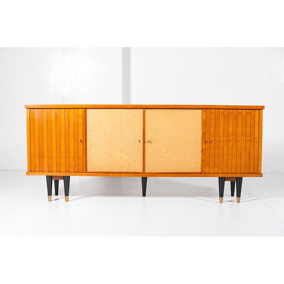 Image 1 of Vintage credenza with double conical legs, 1940
