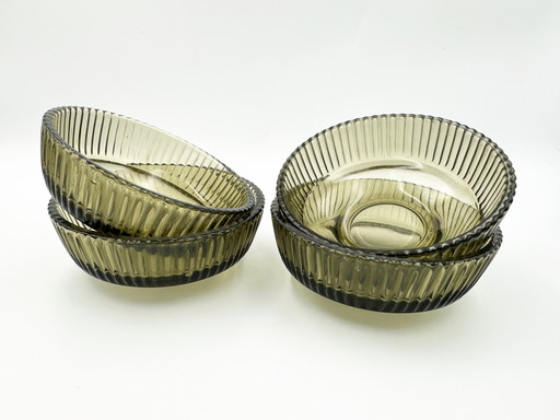 Glass Bowls X 4, East Germany 70S