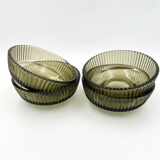 Glass Bowls X 4, East Germany 70S