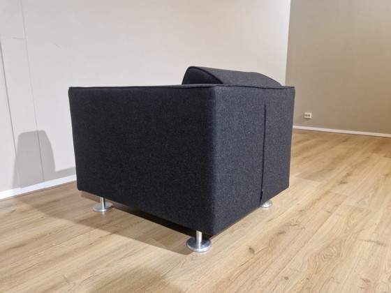 Image 1 of Design On Stock Blizz - Armchair - Hocker - Black - Wool Fabric