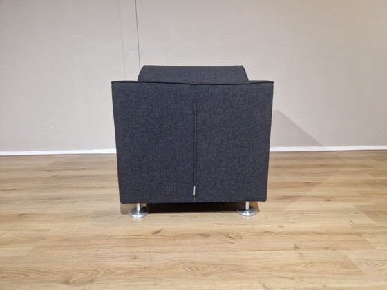 Image 1 of Design On Stock Blizz - Armchair - Hocker - Black - Wool Fabric