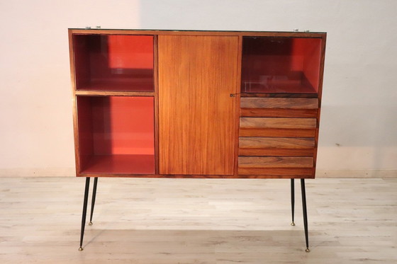 Image 1 of Wooden Bar Cabinet, Italy 1960S