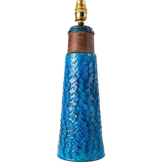 Image 1 of Vintage stoneware table lamp by Nils Kähler for Herman A. Kähler, Denmark 1960
