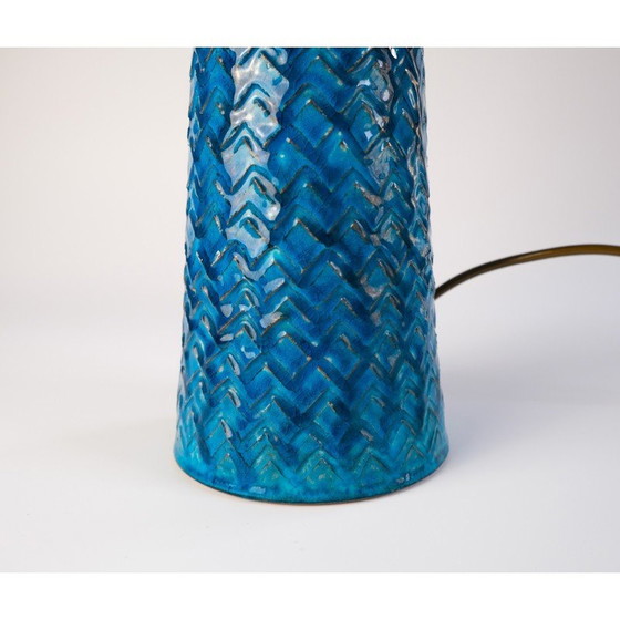 Image 1 of Vintage stoneware table lamp by Nils Kähler for Herman A. Kähler, Denmark 1960