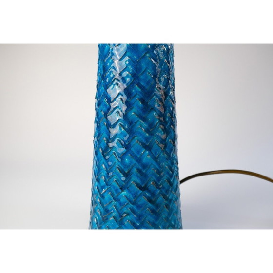 Image 1 of Vintage stoneware table lamp by Nils Kähler for Herman A. Kähler, Denmark 1960