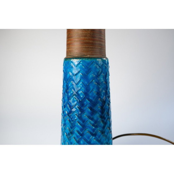 Image 1 of Vintage stoneware table lamp by Nils Kähler for Herman A. Kähler, Denmark 1960
