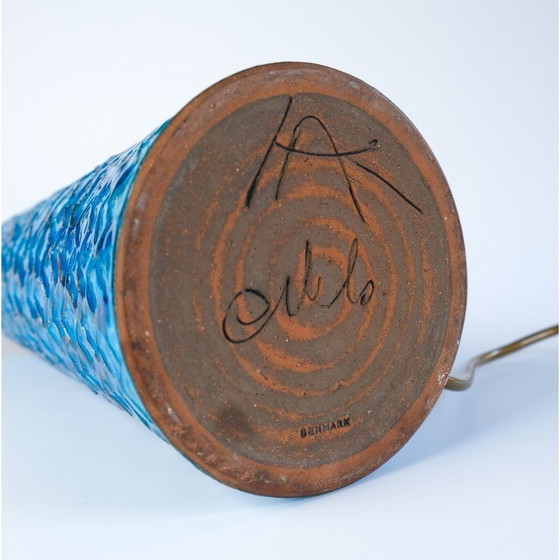 Image 1 of Vintage stoneware table lamp by Nils Kähler for Herman A. Kähler, Denmark 1960
