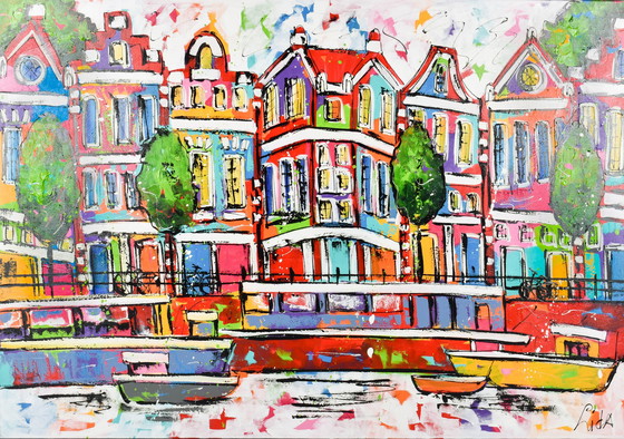 Image 1 of LIDA - Amsterdam on the water - Large (140x200 cm)