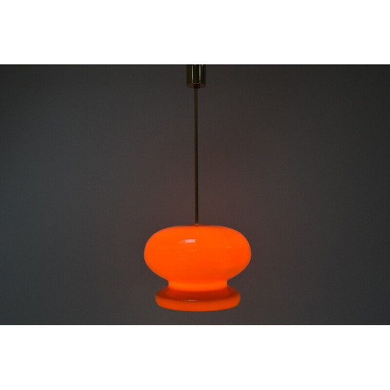 Image 1 of Lampada a sospensione in vetro vintage, Cecoslovacchia 1960