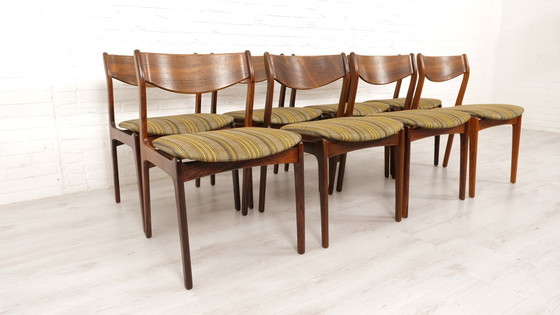 Image 1 of 8 X Dining Chairs | Pe Jørgensen | Rosewood