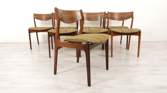 Image 1 of 8 X Dining Chairs | Pe Jørgensen | Rosewood