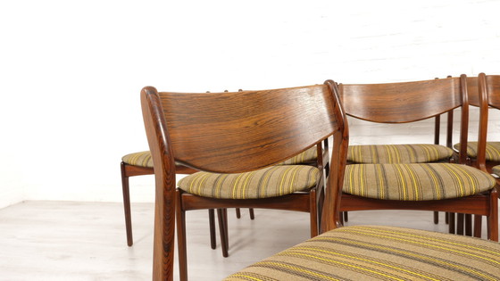 Image 1 of 8 X Dining Chairs | Pe Jørgensen | Rosewood