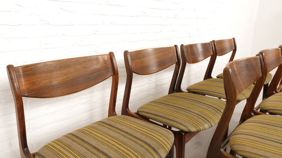 Image 1 of 8 X Dining Chairs | Pe Jørgensen | Rosewood