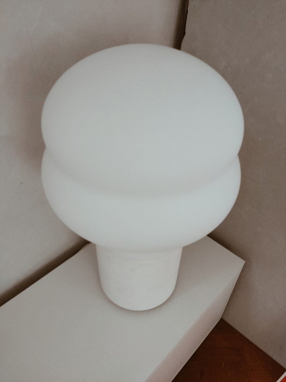 Image 1 of Lámpara de pie/mesa Pulpo Kumo, Alta, piedra caliza, vidrio soplado a mano, hecha a mano