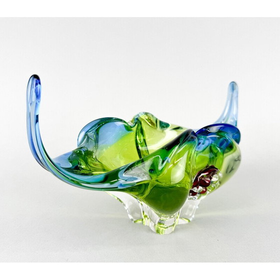 Image 1 of Vintage Art glass bowl by Josef Hospodka for Chribska Glassworks, 1960s