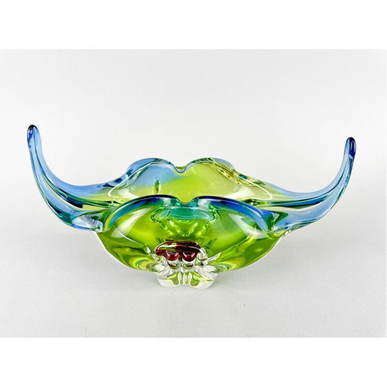 Image 1 of Vintage Art glass bowl by Josef Hospodka for Chribska Glassworks, 1960s
