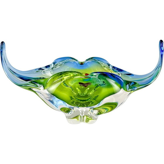 Image 1 of Vintage Art glass bowl by Josef Hospodka for Chribska Glassworks, 1960s